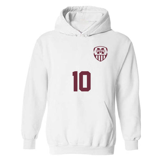 Mississippi State - NCAA Women's Soccer : Ellett Smith - Replica Shersey Hooded Sweatshirt-0