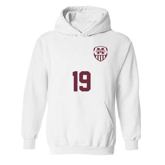 Mississippi State - NCAA Women's Soccer : Hailey Johnson - Replica Shersey Hooded Sweatshirt-0