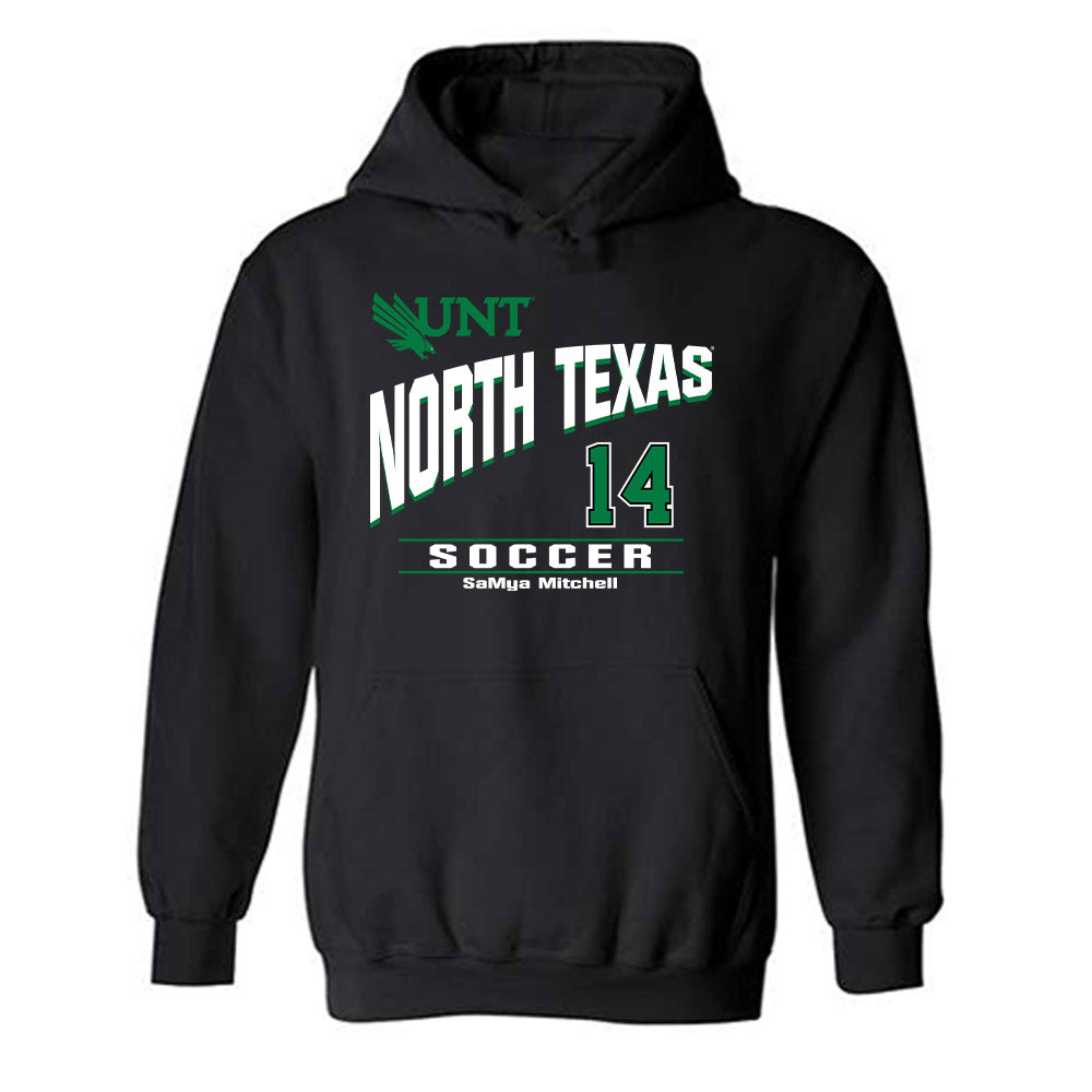 North Texas - NCAA Women's Soccer : SaMya Mitchell - Classic Fashion Shersey Hooded Sweatshirt-0