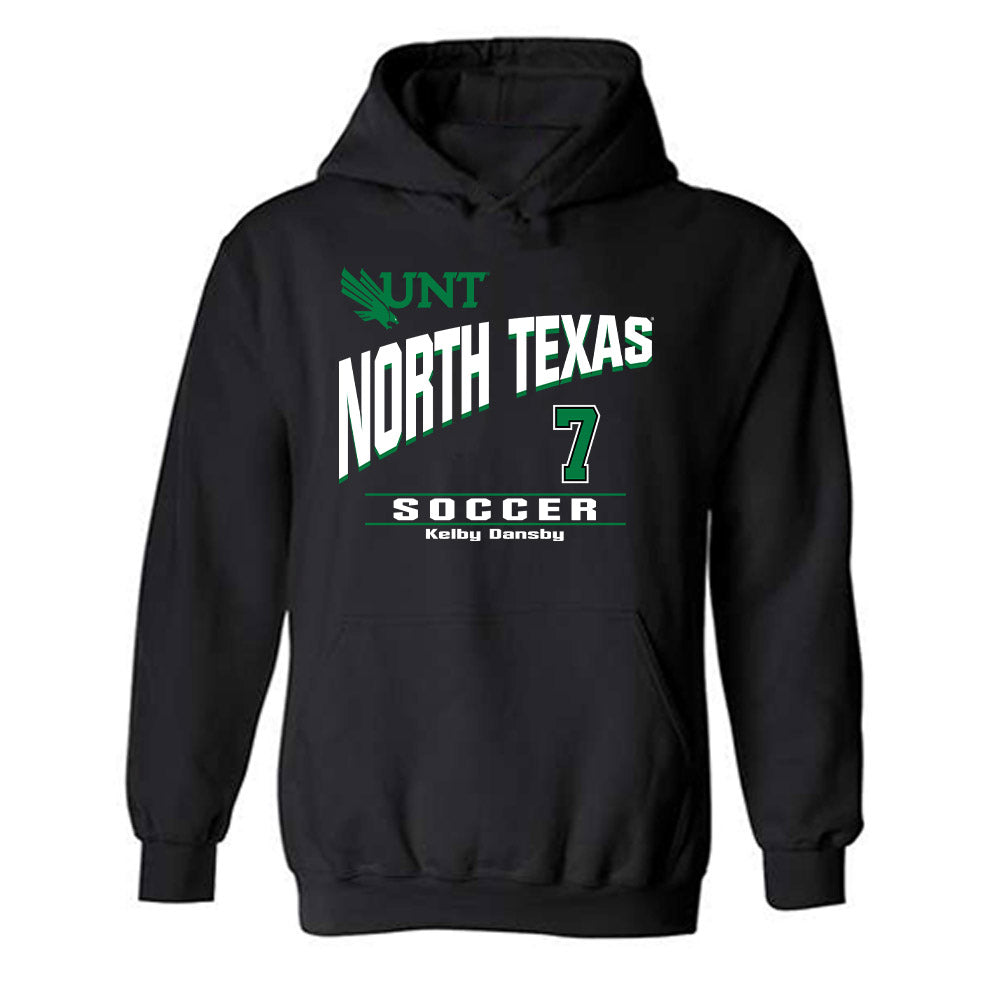 North Texas - NCAA Women's Soccer : Kelby Dansby - Classic Fashion Shersey Hooded Sweatshirt-0