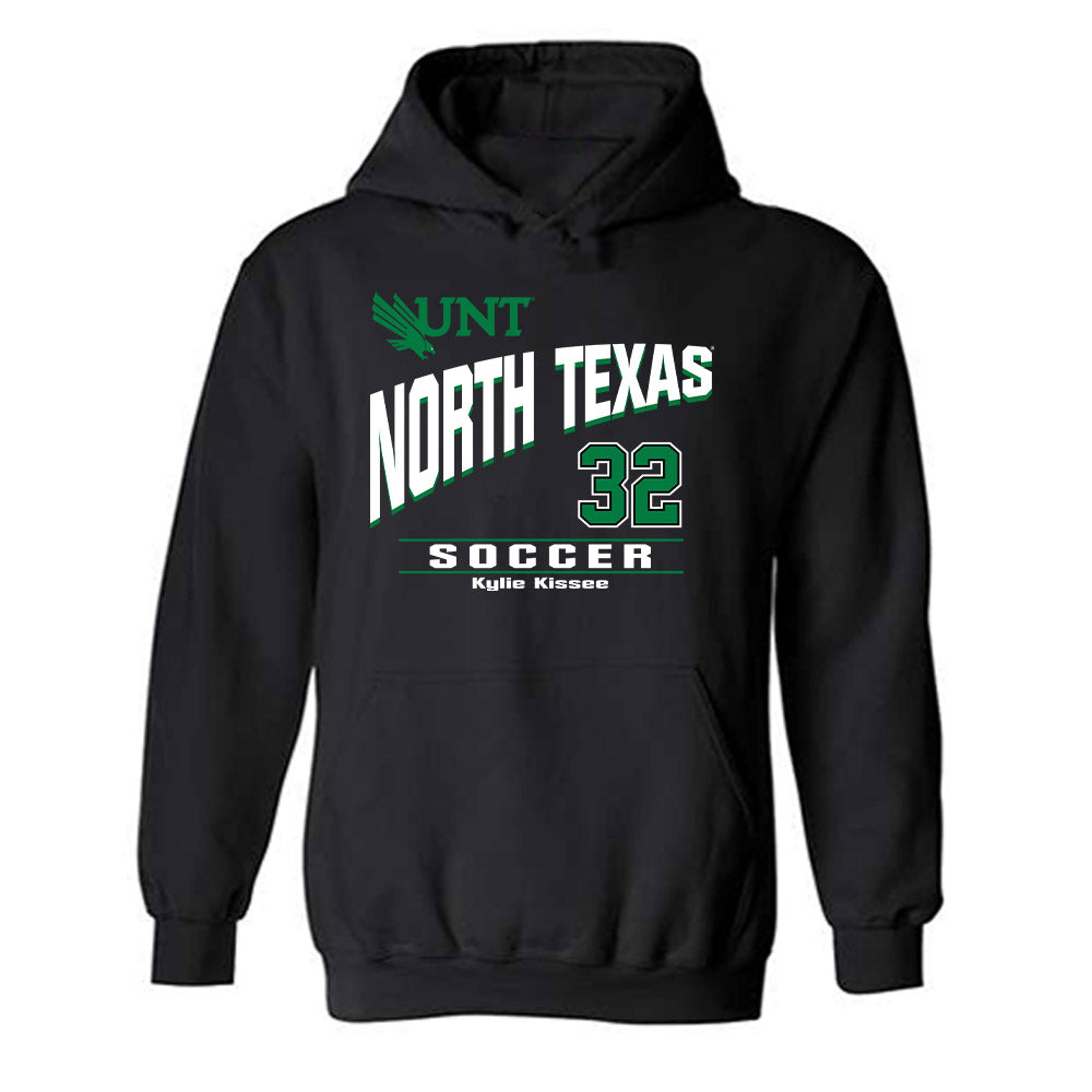 North Texas - NCAA Women's Soccer : Kylie Kissee - Classic Fashion Shersey Hooded Sweatshirt-0
