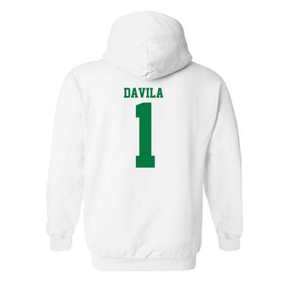 North Texas - NCAA Football : Keshawn Davila - Classic Shersey Hooded Sweatshirt-1