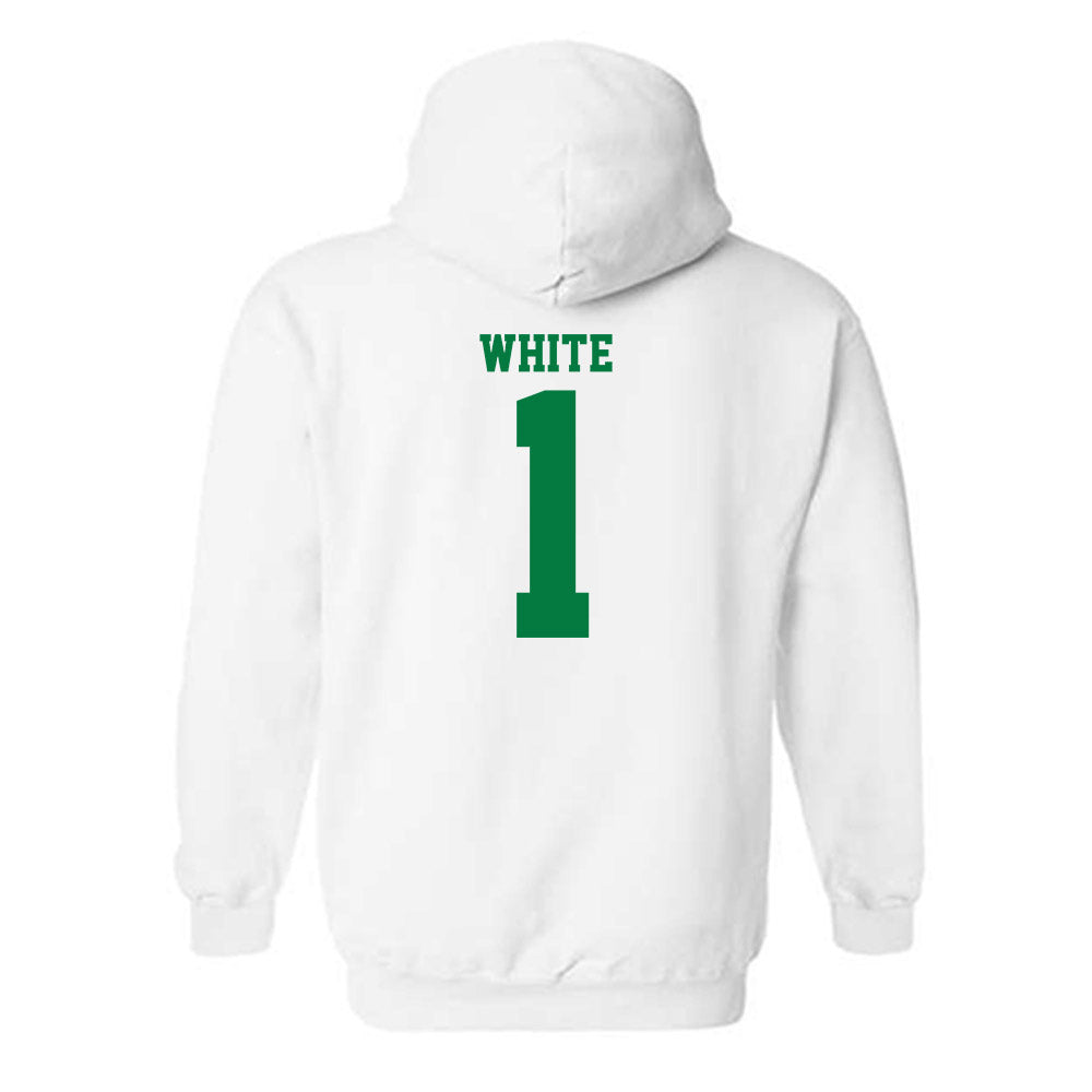 North Texas - NCAA Football : Jahiem White - Classic Shersey Hooded Sweatshirt-1
