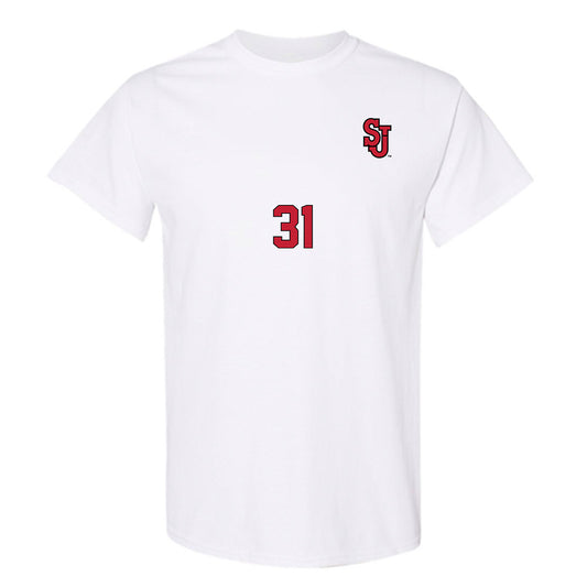 St. Johns - NCAA Women's Soccer : Maddie Mariani - Replica Shersey T-Shirt-0