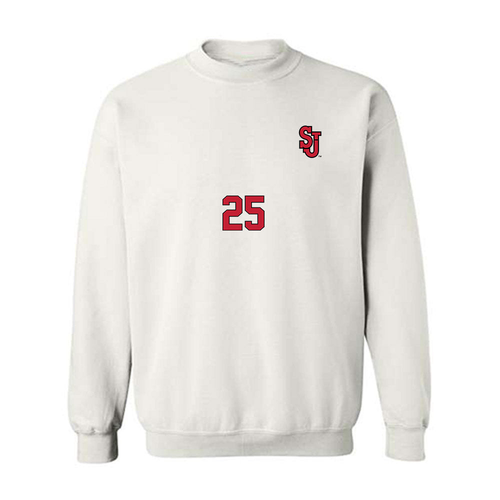 St. Johns - NCAA Women's Soccer : Carly Schuler - Replica Shersey Crewneck Sweatshirt-0