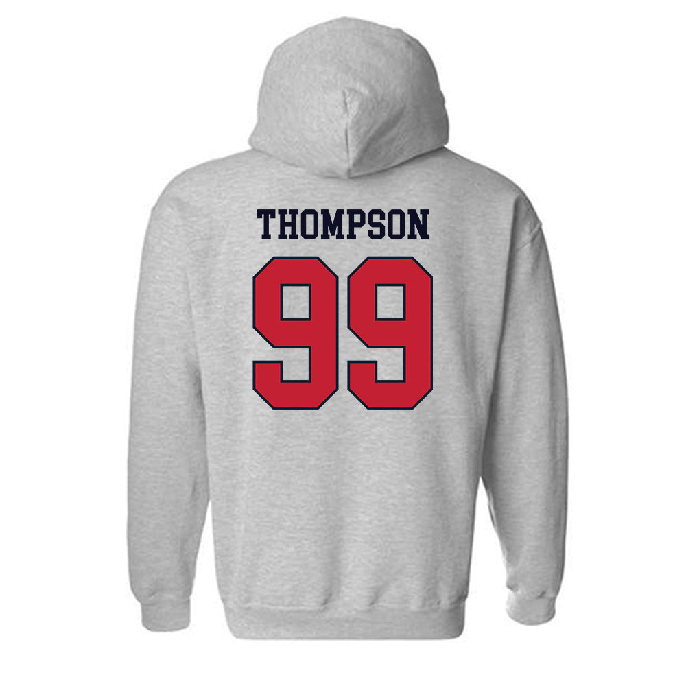 St. Johns - NCAA Men's Lacrosse : Jackson Thompson - Classic Shersey Hooded Sweatshirt-1