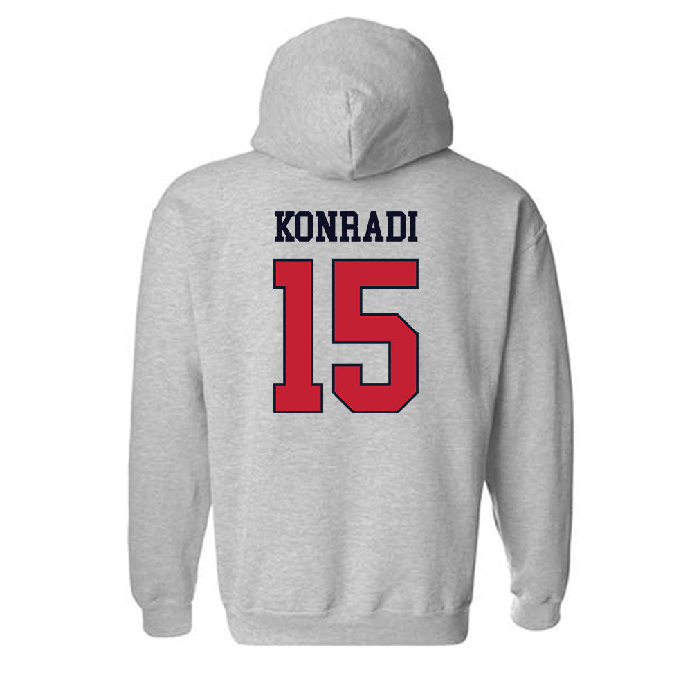 St. Johns - NCAA Men's Lacrosse : Cam Konradi - Classic Shersey Hooded Sweatshirt-1