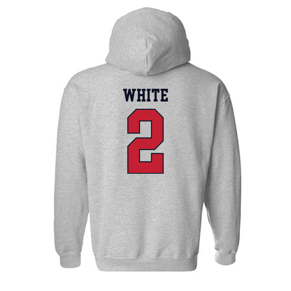 St. Johns - NCAA Women's Volleyball : Kendall White - Classic Shersey Hooded Sweatshirt-1