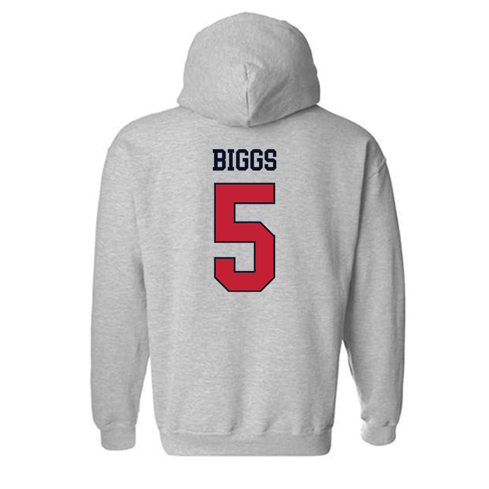 St. Johns - NCAA Men's Soccer : Antonio Biggs - Classic Shersey Hooded Sweatshirt-1