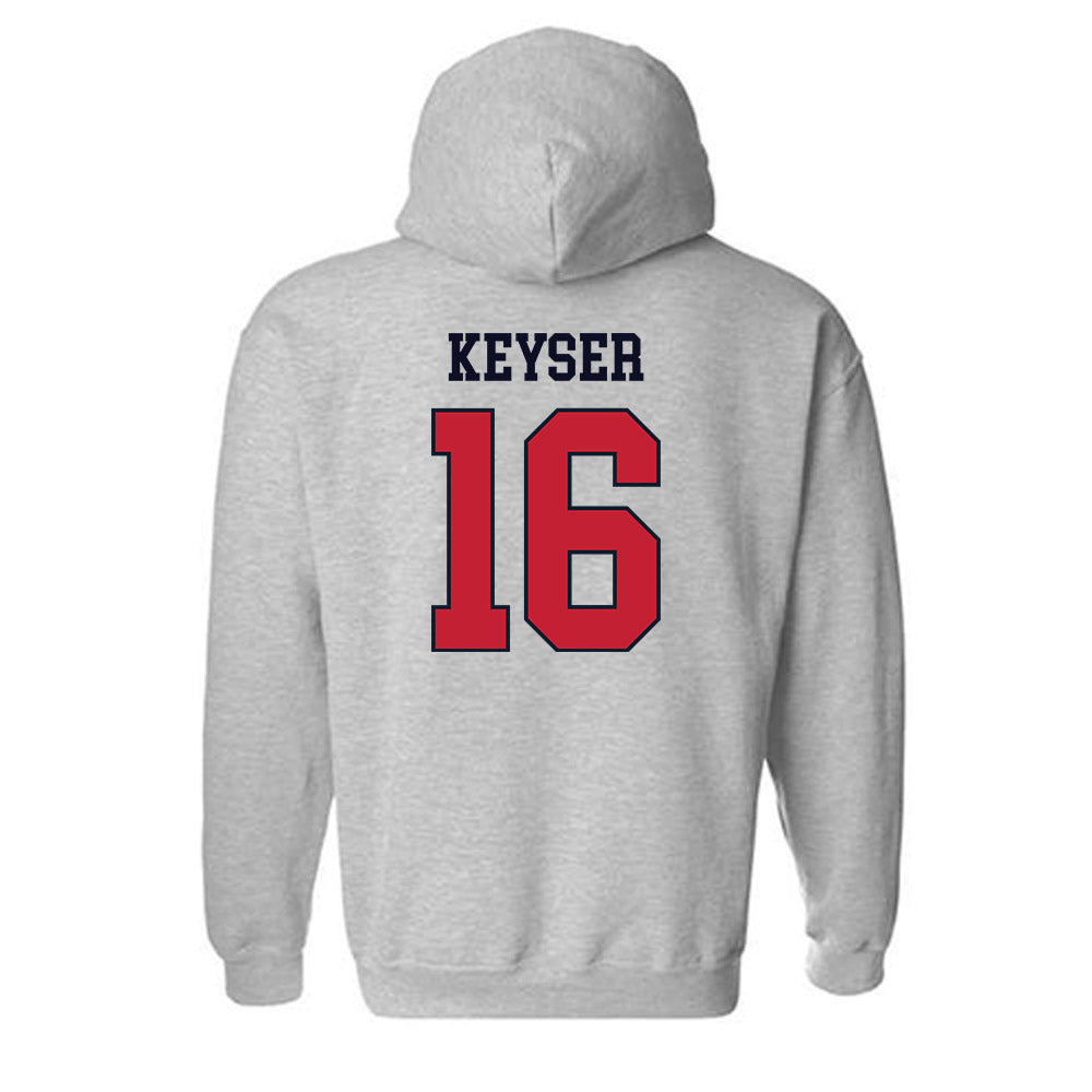 St. Johns - NCAA Men's Lacrosse : Maclin Keyser - Classic Shersey Hooded Sweatshirt-1