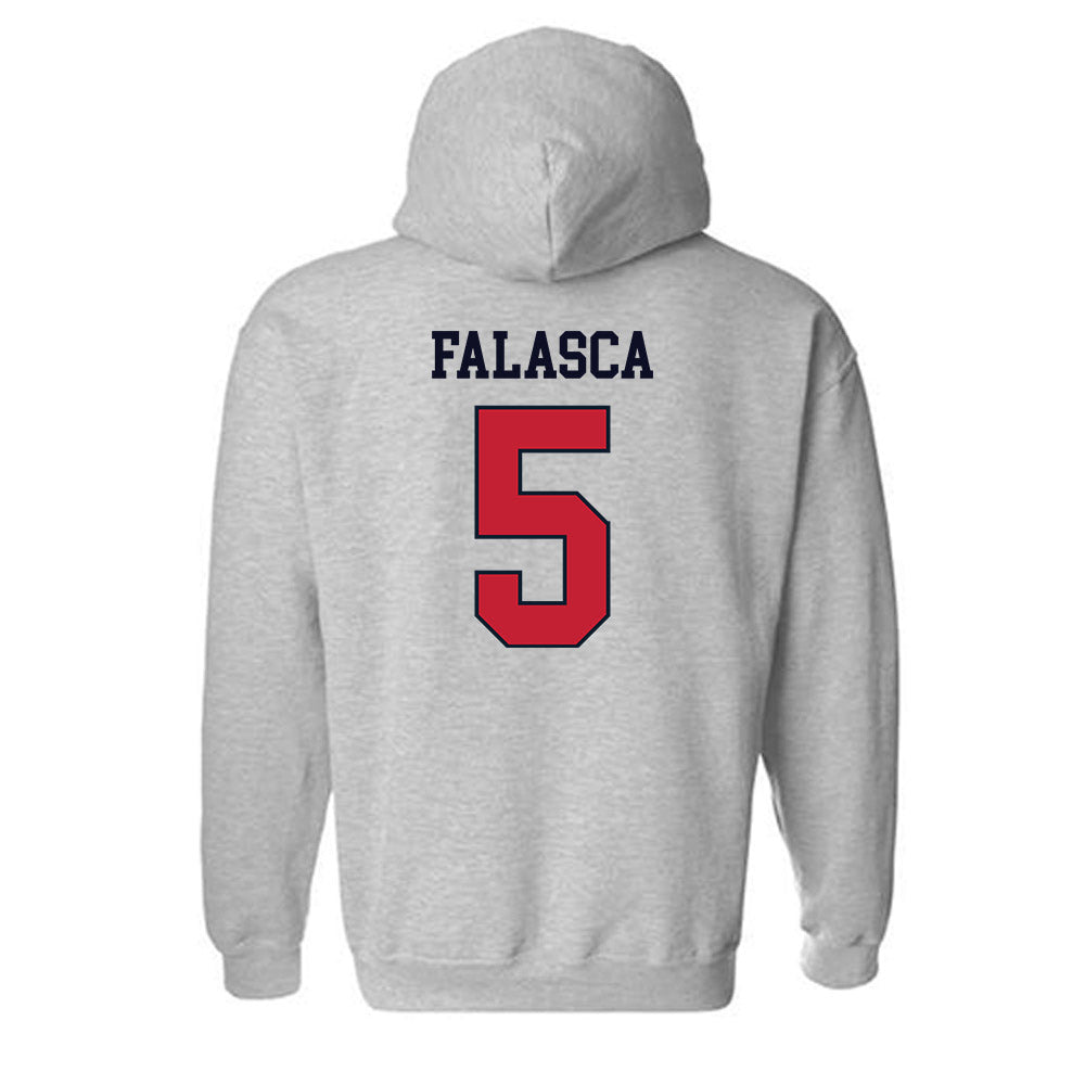St. Johns - NCAA Men's Lacrosse : Quinn Falasca - Classic Shersey Hooded Sweatshirt-1