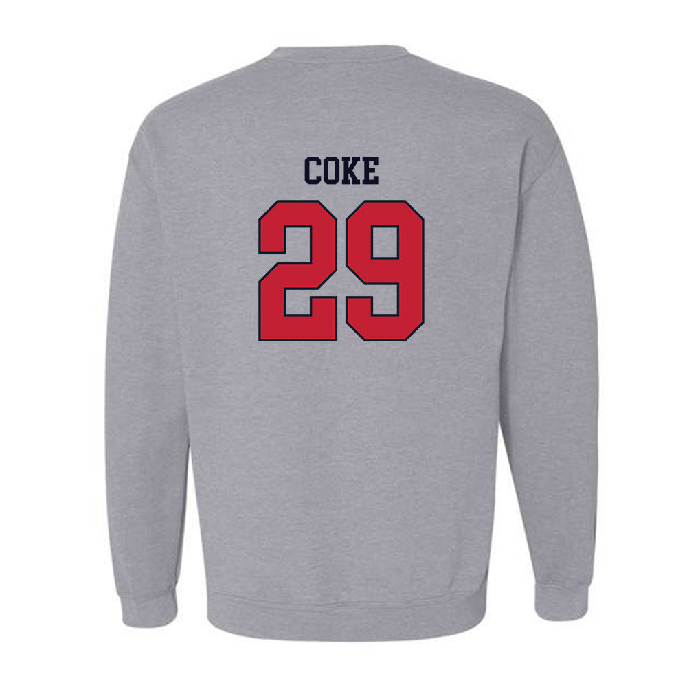 St. Johns - NCAA Men's Lacrosse : Henry Coke - Classic Shersey Crewneck Sweatshirt-1