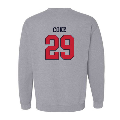 St. Johns - NCAA Men's Lacrosse : Henry Coke - Classic Shersey Crewneck Sweatshirt-1