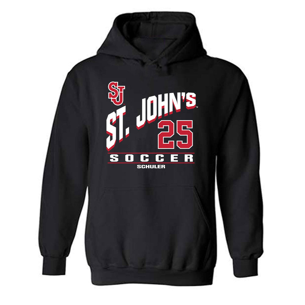 St. Johns - NCAA Women's Soccer : Carly Schuler - Classic Fashion Shersey Hooded Sweatshirt-0