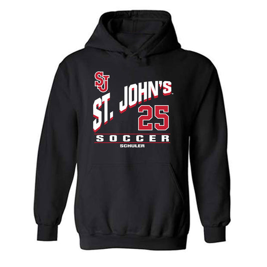 St. Johns - NCAA Women's Soccer : Carly Schuler - Classic Fashion Shersey Hooded Sweatshirt-0