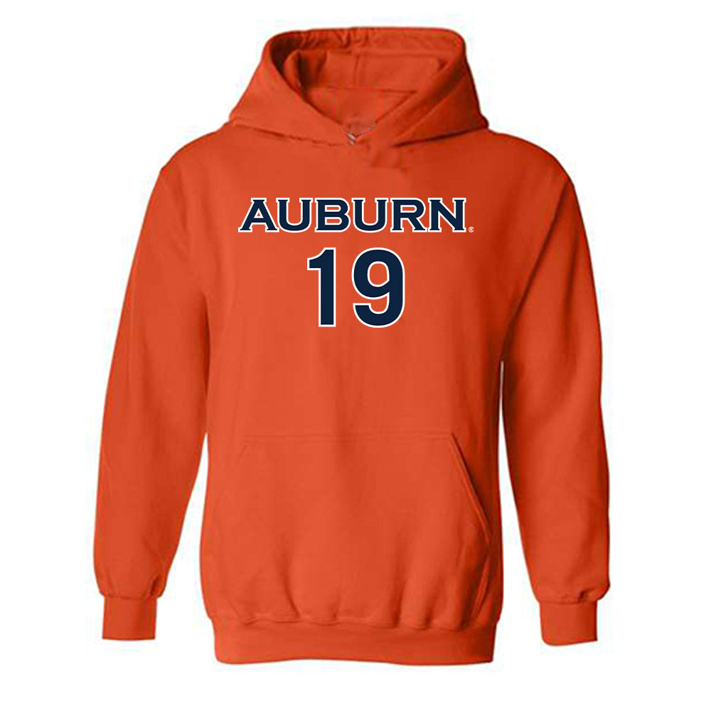 Auburn - NCAA Women's Volleyball : Jasmine Okeoma - Replica Shersey Hooded Sweatshirt-0