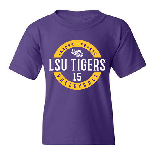 LSU - NCAA Women's Volleyball : Lauren Brooker - Classic Fashion Shersey Youth T-Shirt-0