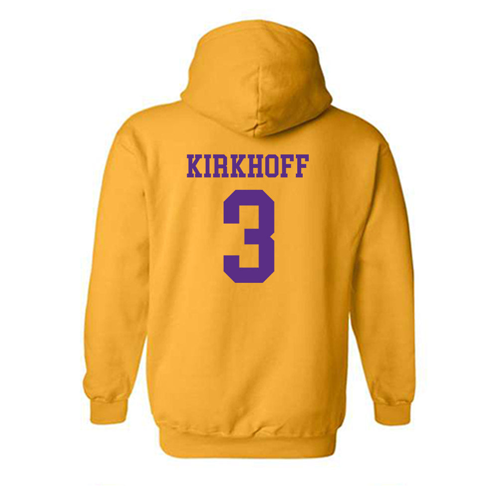 LSU - NCAA Women's Volleyball : Aly Kirkhoff - Classic Shersey Hooded Sweatshirt-1