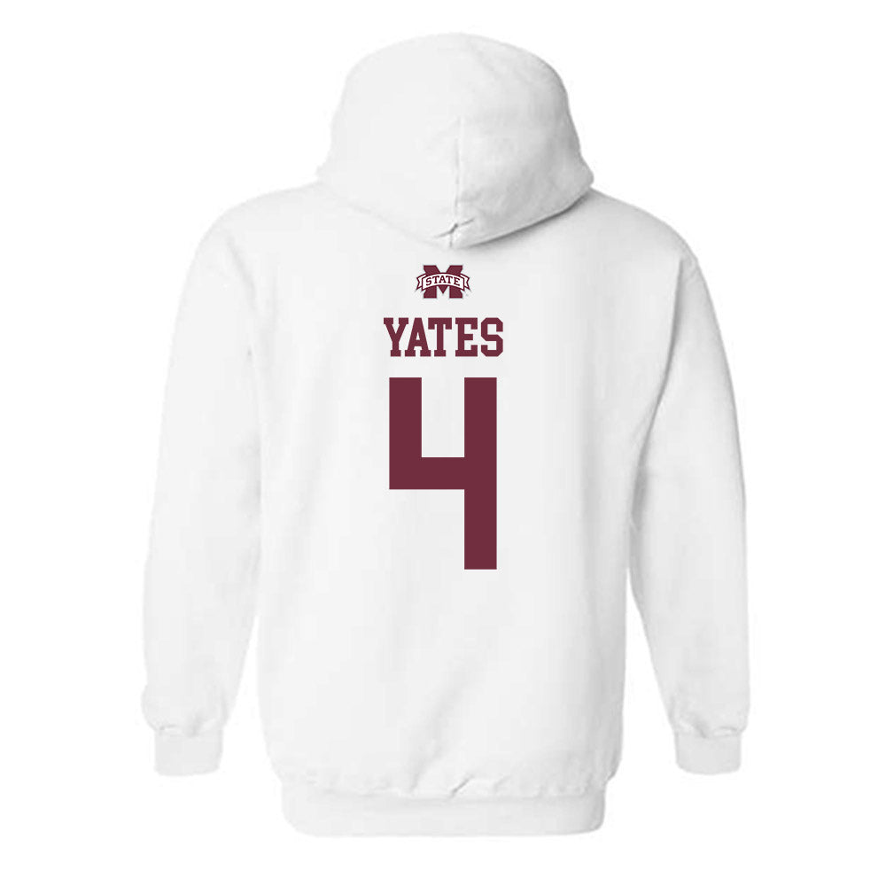 Mississippi State - NCAA Women's Volleyball : mckenna yates - Replica Shersey Hooded Sweatshirt-1