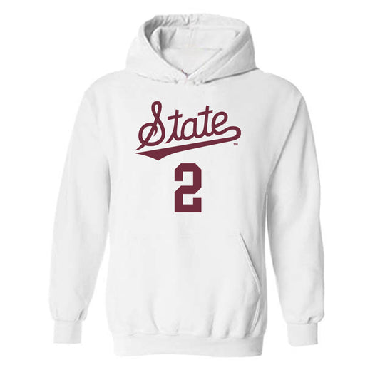 Mississippi State - NCAA Women's Volleyball : Adriana Jeanpierre - Replica Shersey Hooded Sweatshirt-0