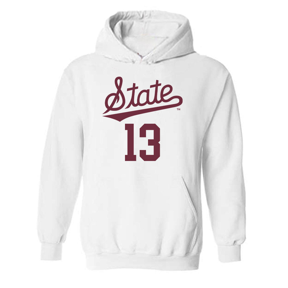 Mississippi State - NCAA Women's Volleyball : Sydnie Waller - Replica Shersey Hooded Sweatshirt-0