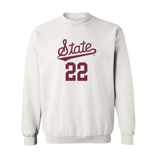 Mississippi State - NCAA Women's Volleyball : Gha’Naye Whitfield-Moss - Replica Shersey Crewneck Sweatshirt-0