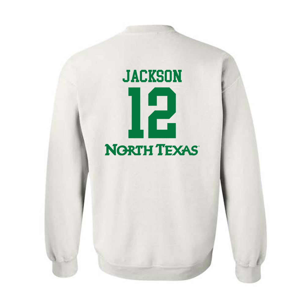 North Texas - NCAA Women's Volleyball : Jahniya Jackson - Replica Shersey Crewneck Sweatshirt-1