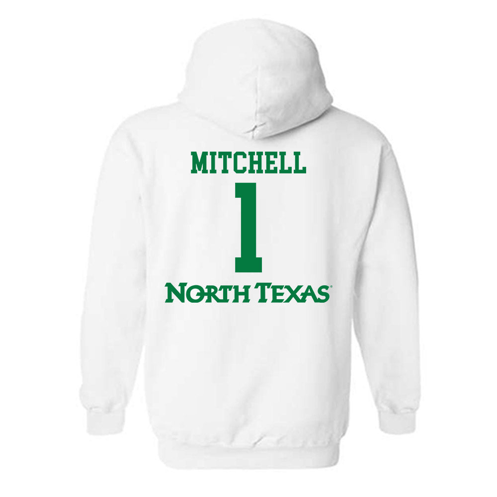 North Texas - NCAA Women's Volleyball : Dakota Mitchell - Replica Shersey Hooded Sweatshirt-1