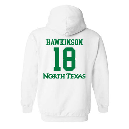 North Texas - NCAA Women's Volleyball : Paige Hawkinson - Replica Shersey Hooded Sweatshirt-1