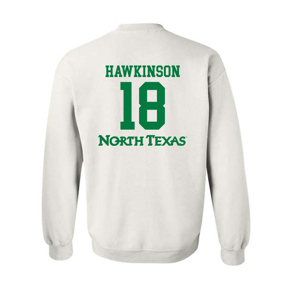 North Texas - NCAA Women's Volleyball : Paige Hawkinson - Replica Shersey Crewneck Sweatshirt-1