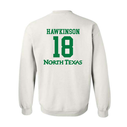 North Texas - NCAA Women's Volleyball : Paige Hawkinson - Replica Shersey Crewneck Sweatshirt-1