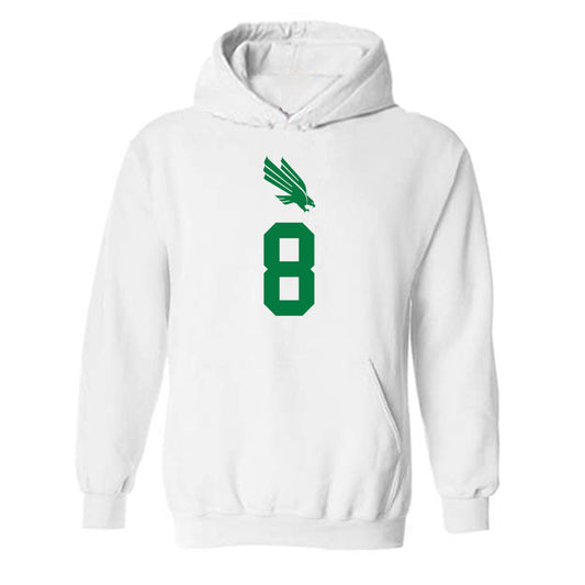 North Texas - NCAA Women's Volleyball : Tatum Busch - Replica Shersey Hooded Sweatshirt-0