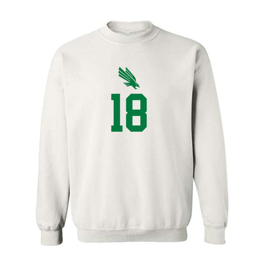 North Texas - NCAA Women's Volleyball : Paige Hawkinson - Replica Shersey Crewneck Sweatshirt-0