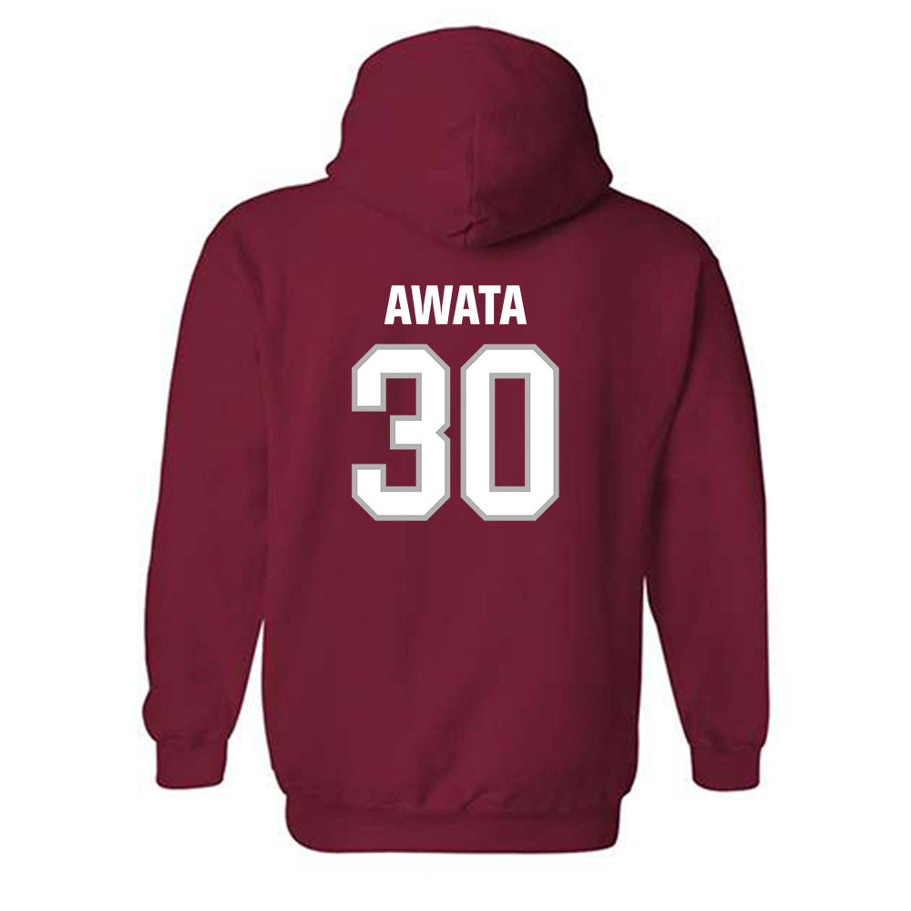 Troy - NCAA Men's Basketball : Hikaru Awata - Classic Shersey Hooded Sweatshirt-1