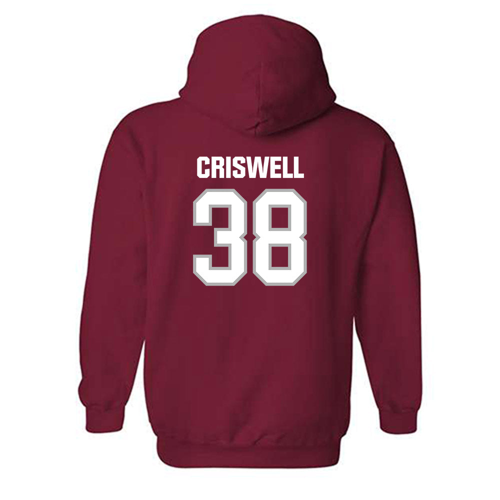 Troy - NCAA Baseball : Nate Criswell - Classic Shersey Hooded Sweatshirt-1