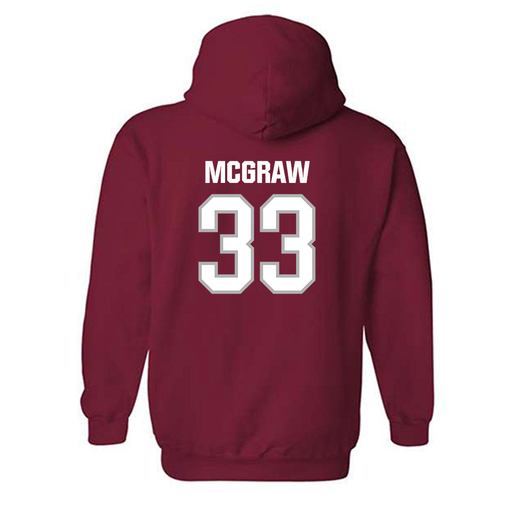 Troy - NCAA Baseball : Ty McGraw - Classic Shersey Hooded Sweatshirt-1
