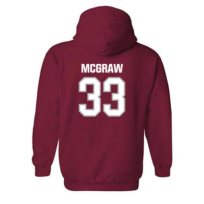 Troy - NCAA Baseball : Ty McGraw - Classic Shersey Hooded Sweatshirt-1