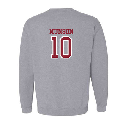Troy - NCAA Softball : Kam Munson - Generic Shersey Crewneck Sweatshirt-1
