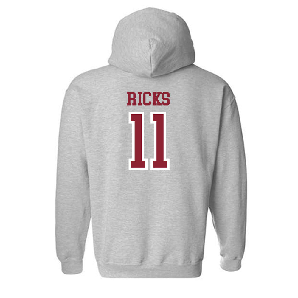 Troy - NCAA Softball : Kyye Ricks - Generic Shersey Hooded Sweatshirt-1