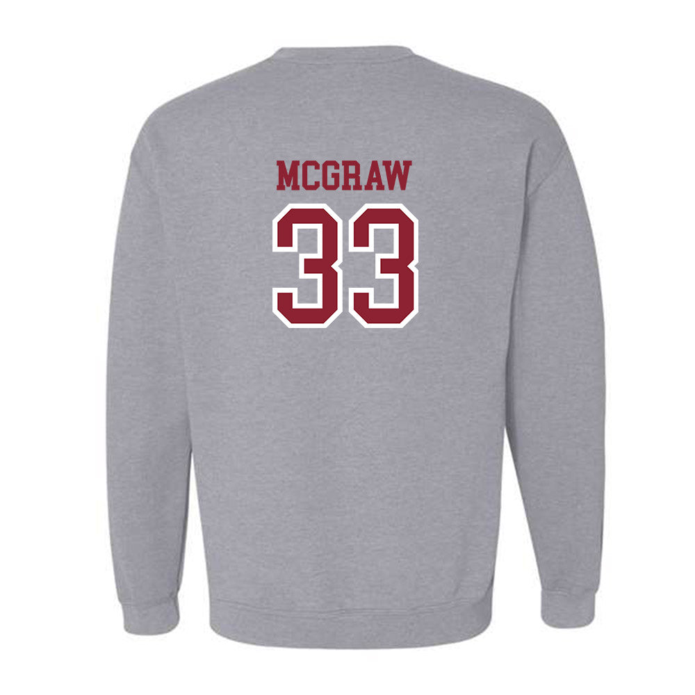 Troy - NCAA Baseball : Ty McGraw - Generic Shersey Crewneck Sweatshirt-1