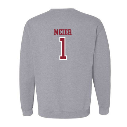 Troy - NCAA Baseball : Steven Meier - Generic Shersey Crewneck Sweatshirt-1