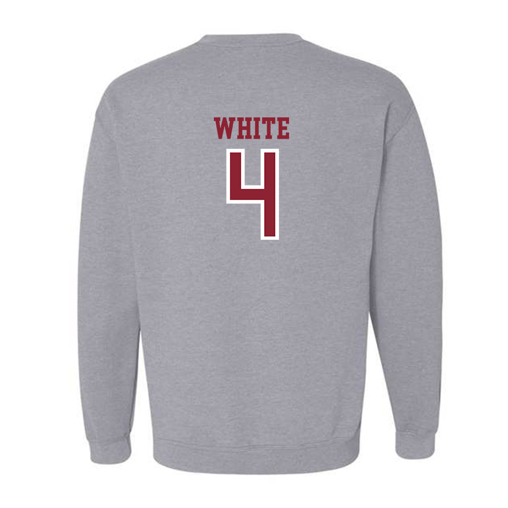 Troy - NCAA Football : Noreel White - Generic Shersey Crewneck Sweatshirt-1