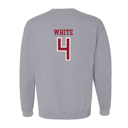 Troy - NCAA Football : Noreel White - Generic Shersey Crewneck Sweatshirt-1