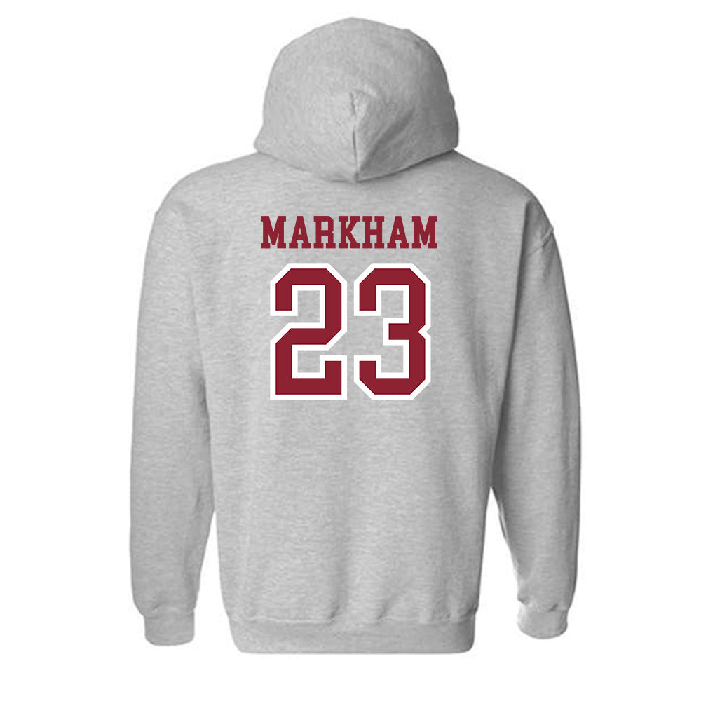 Troy - NCAA Baseball : Houston Markham - Generic Shersey Hooded Sweatshirt-1