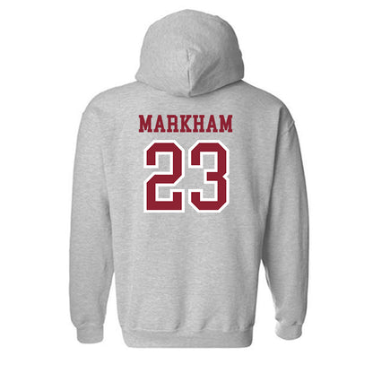 Troy - NCAA Baseball : Houston Markham - Generic Shersey Hooded Sweatshirt-1
