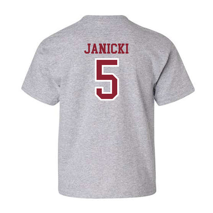 Troy - NCAA Baseball : James Janicki - Generic Shersey Youth T-Shirt-1