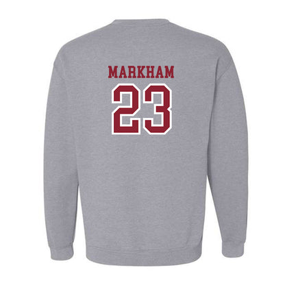 Troy - NCAA Baseball : Houston Markham - Generic Shersey Crewneck Sweatshirt-1