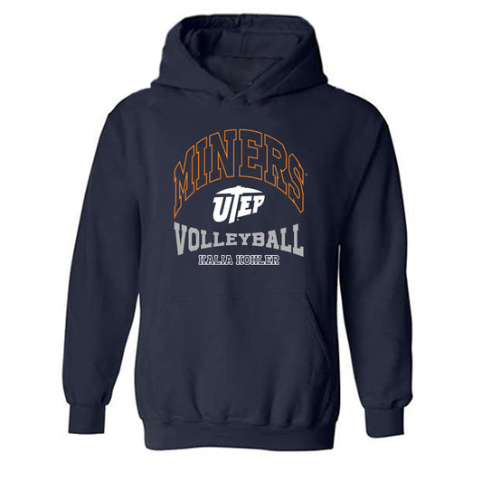 UTEP - NCAA Women's Volleyball : Kalia Kohler - Classic Fashion Shersey Hooded Sweatshirt-0
