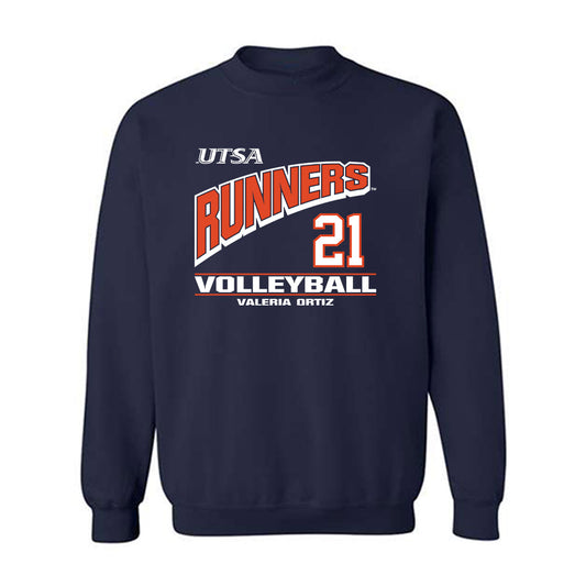 UTSA - NCAA Women's Volleyball : Valeria Ortiz - Classic Fashion Shersey Crewneck Sweatshirt-0