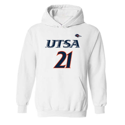 UTSA - NCAA Women's Volleyball : Valeria Ortiz - Replica Shersey Hooded Sweatshirt-0